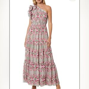 Misa Ilaria Dress in Fuschia Ditsy size S